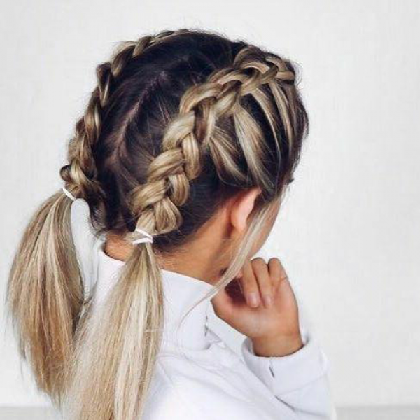 modern plaiting hair