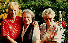 
Aunt Olga (93), my mother (80), and I (58),
Vienna, August, 1996