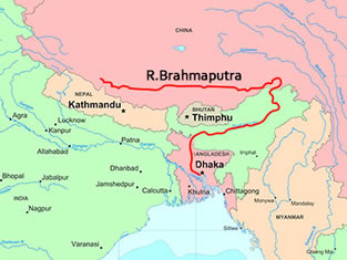 brahmaputra river -