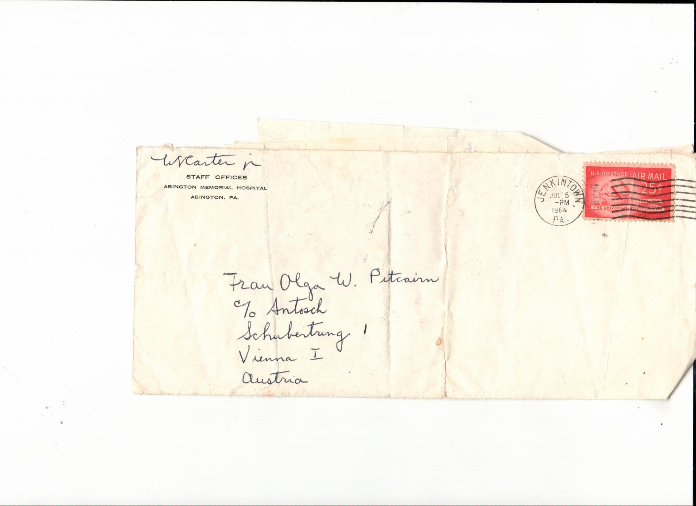 hospital envelope