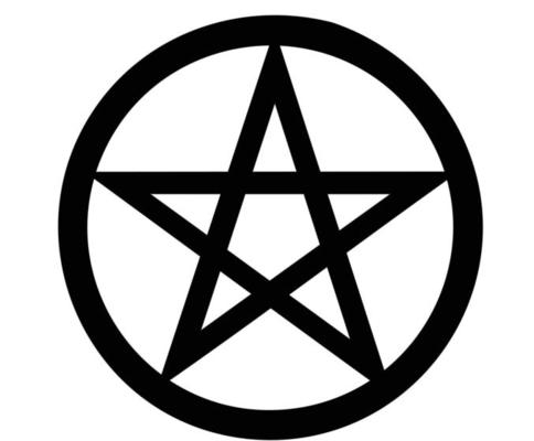 wicca-pentagram-religious-symbol-black-and-white-2d-icon-free-vector
