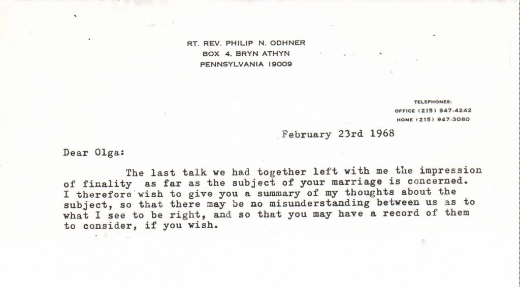 start letter February 1968