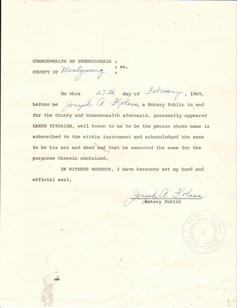 1969 AGREEMENT - fifteen